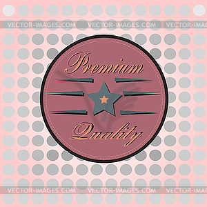 Premium quality label - vector clip art