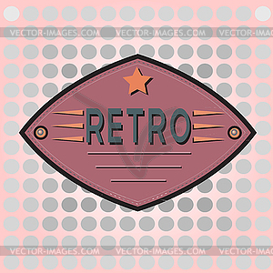 Retro classic label - vector image