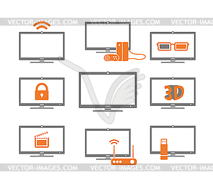 TV collection - vector clipart