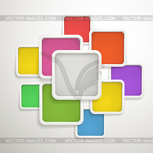 Abstract background of color boxes - vector clip art