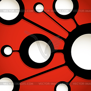 Abstract connection scheme. Template for text - vector clipart / vector image