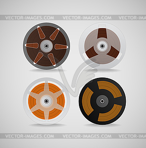 Vintage analogue music recordable babin - vector clip art