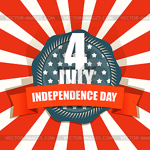 Celebration of Independence Day - vector clip art