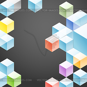 Abstract geometric design template - vector clip art