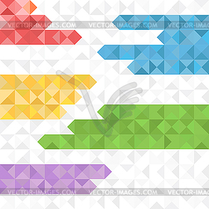 Abstract geometric background of color blocks - vector image