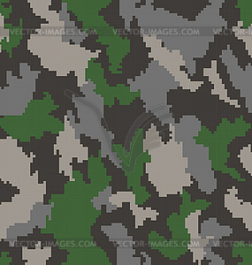 Camouflage seamless background - vector clipart