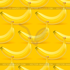 Bananas seamless pattern - color vector clipart