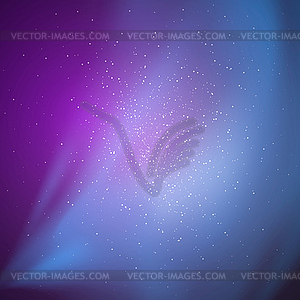 Blue soft abstract background - vector clipart