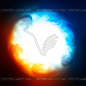 Abstract background, explosion in sky - vector clipart