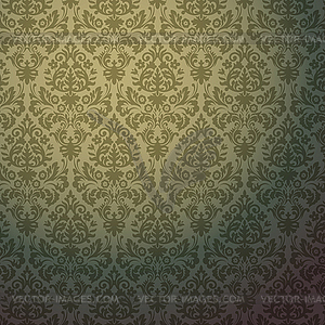 Damask vintage floral background pattern - vector clipart