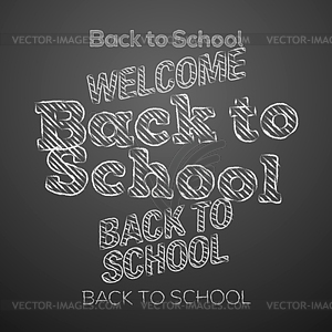 Back to school design elements - vector clip art