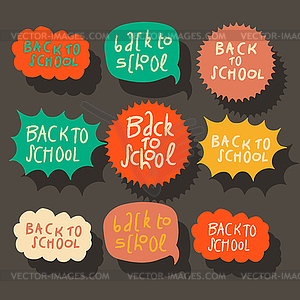 Set of colorful speech bubbles - vector clipart / vector image