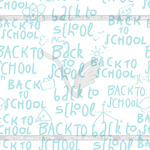 Seamless school pattern - vector EPS clipart