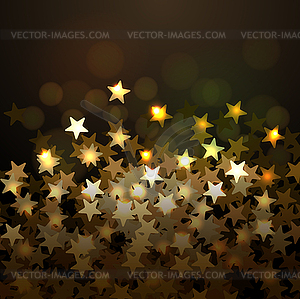 Golden Christmas background, image - color vector clipart