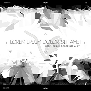 Polygonal design, abstract web template - vector clipart