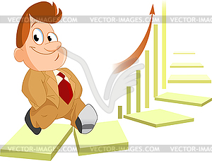 Office Manager Steps  - vector clipart