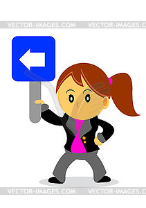 Businesswoman - vector clip art