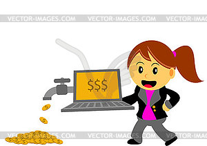 Businesswoman - vector image