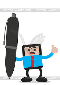 Businessman cartoon character - vector image