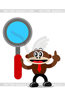 Cartoon Monkey in Business Themes - vector clipart