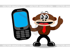 Cartoon Monkey in Business Themes - vector image