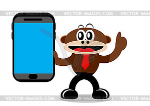 Cartoon Monkey in Business Themes - vector image