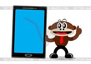 Cartoon Monkey in Business Themes - vector clipart