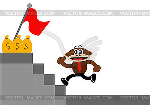 Cartoon Monkey in Business Themes - vector clipart