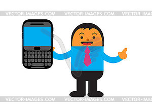 Businessman in activity - vector image