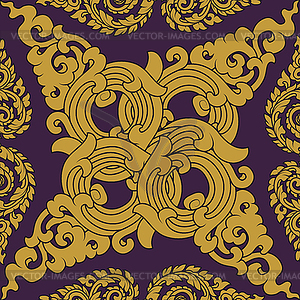 Seamless pattern baroque - vector clipart / vector image