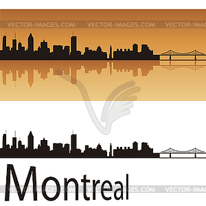 Montreal skyline - vector clipart