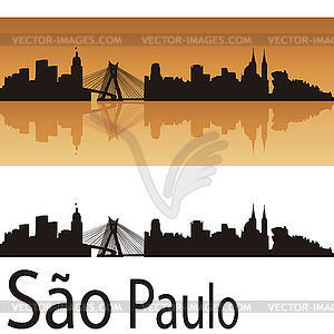 Sao Paulo skyline - vector image