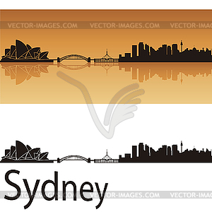 Sydney skyline - vector image
