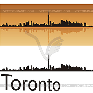 Toronto skyline - vector clipart