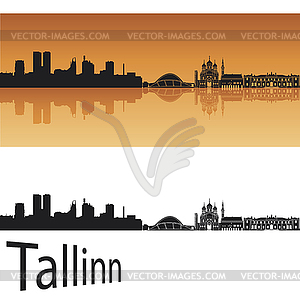 Tallinn skyline - vector clipart / vector image