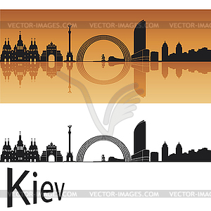 Kiev skyline - vector image