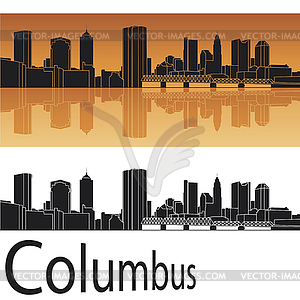 Columbus skyline - vector clipart