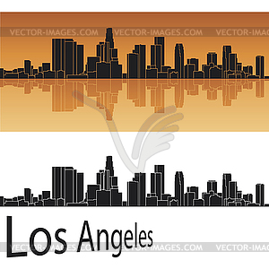 Los Angeles skyline - vector image