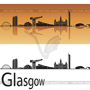 Glasgow skyline - vector clipart