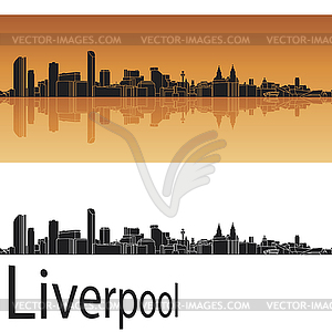 Liverpool skyline - vector clipart