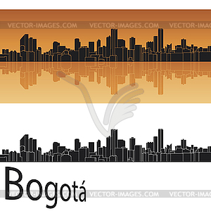 Bogota skyline - vector image