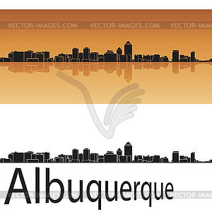 Albuquerque skyline - vector clip art