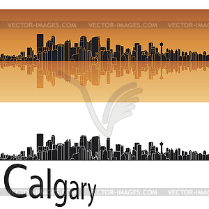 Calgary skyline - vector clipart