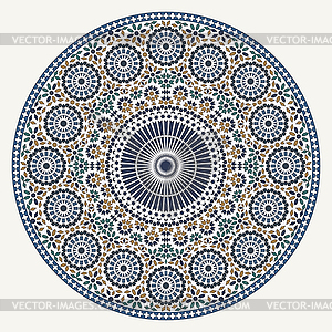 Arabic circular pattern - vector clipart