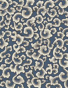 Abstract pattern on blue background - vector clip art