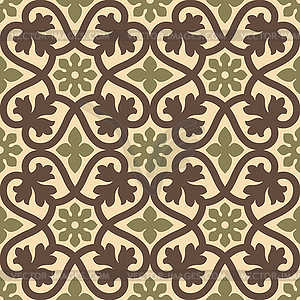 Classic vintage seamless pattern - vector clip art