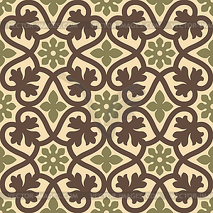 Classic vintage seamless pattern - vector clip art