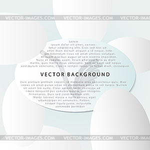 Background with ovales - vector image