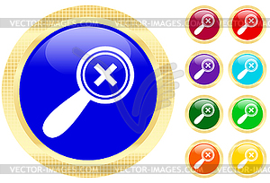 Icon of magnifying glass - vector clipart