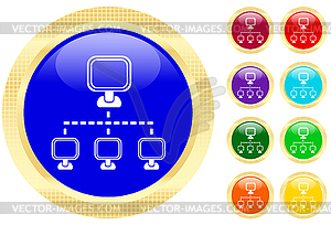 Networking icon - vector image
